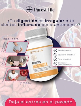 Microbiota Fit Nutrition con prebióticos de 100 cápsulas