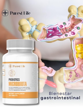 Microbiota Fit Nutrition con prebióticos de 100 cápsulas