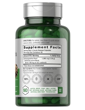 HORBAACH ASHWAGANDHA 180 CÁP Horbaach con ashwagandha de 180 cápsulas