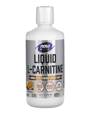 L-carnitina líquida, Cítricos, 1000 mg Now sabor cítrico