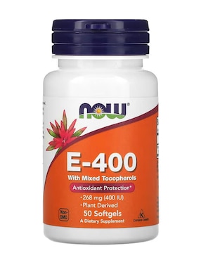 E-400, 268 mg (400 UI) Now con vitamina e de 50 cápsulas