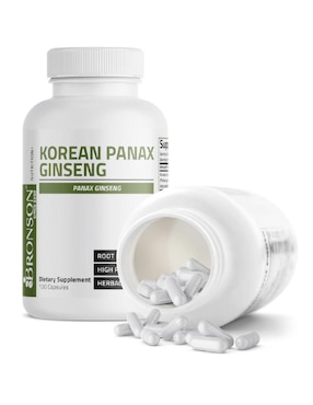 BRONSON KOREAN PANAX GINSENG Bronson con ginseng de 120 cápsulas