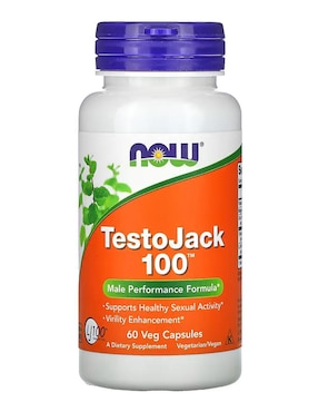 TestoJack 100, vegetales Now con tribulus terrestris fruit de 60 cápsulas