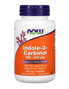 Indol-3-carbinol Now Foods con vitaminas, aminoácidos azufrados y minerales de 60 cápsulas