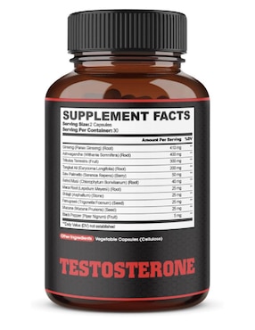 Testosterona Agobi con fenogreco, maca negra y tribulus de 60 cápsulas