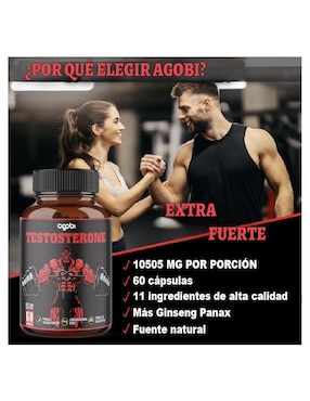 Testosterona Agobi con fenogreco, maca negra y tribulus de 60 cápsulas