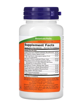 Apoyo para la Menopausia Now Foods con isoflavonas de 90 cápsulas