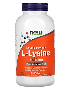 L-lisina, 1000 mg Now con lisina de 250 cápsulas