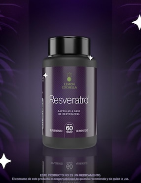 Resveratrol Lemon Cochella sabor natural de 60 cápsulas