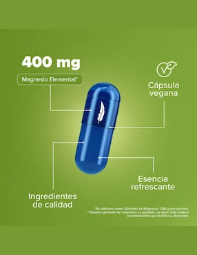 Glicinato de Magnesio Birdman de 120 cápsulas