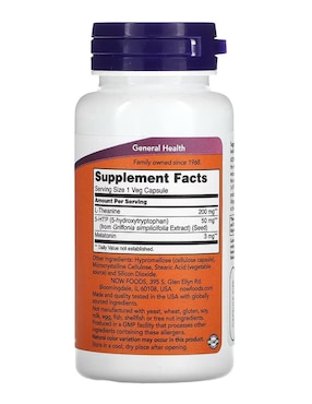Sleep Regimen Now con 5-htp de 90 cápsulas