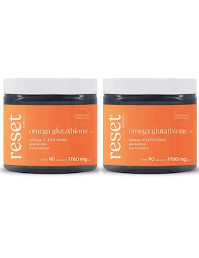 Kit de suplementos alimenticios de Omega Glutathione Reset Wellness
