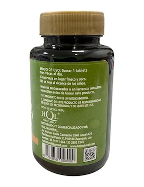 Moringa, Jengibre, Cúrcuma & Té Verde HQL 100 Tabs de 700mg c/u Hql Natural con jengibre de 100 tabletas