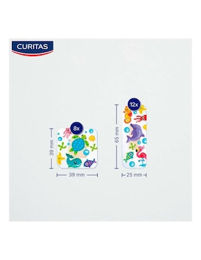 Bandas adhesivas curitas 10 piezas