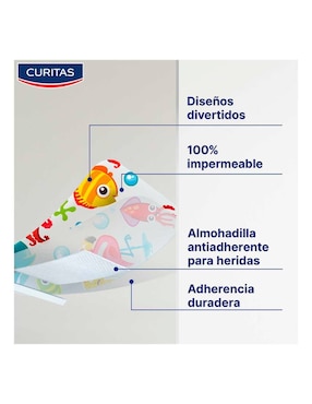Bandas adhesivas curitas 10 piezas