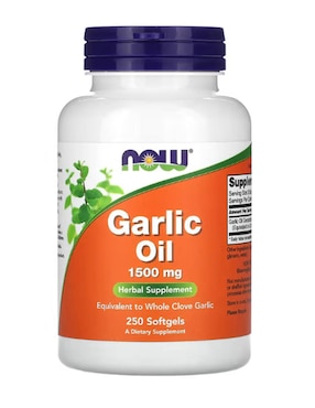 Suplemento aceite de ajo Now con vitaminas y minerales de 250 cápsulas