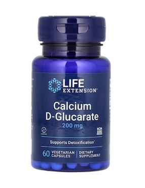 D-glucarato de calcio Life Extension con calcio de 60 cápsulas