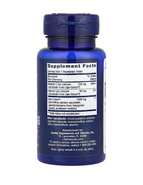 Vitamina C Life Extension de 60 tabletas