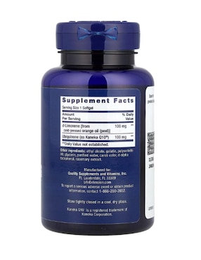 CoQ10 (ubiquinona) Life Extension con ubiquinol de 60 cápsulas