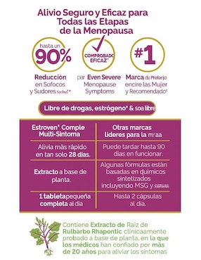 Complete Multi-Symptom Estroven con extracto de raíz de ruibarbo de 84 capletas