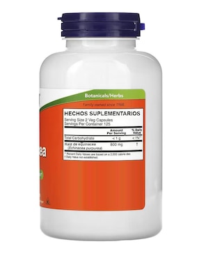 Equinácea, 400 mg Now con vitaminas y minerales de 250 cápsulas