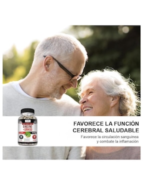 Ginseng Panax Rojo Kaya de 60 cápsulas