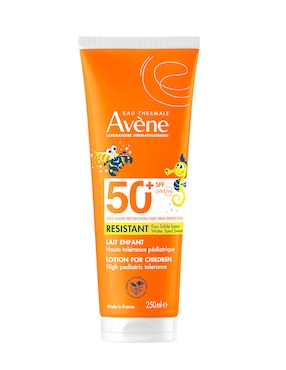 Protector solar FPS 50+ leche solar infantil resistente al agua Avène 250 ml