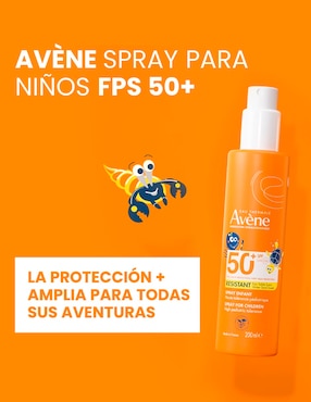 Protector solar FPS 50+ Spray Niños Corporal Resistente Avène 200 ml