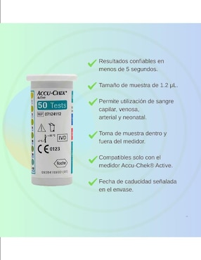Tiras reactivas para glucosa Accu-Chek Active