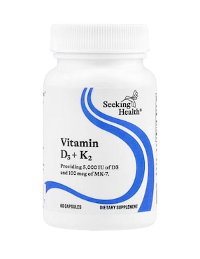 Vitamina D3 + K2 Seeking Health con multivitaminico de 60 cápsulas