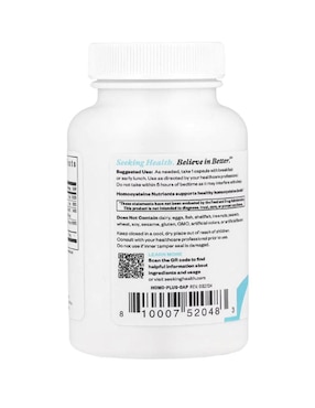 Nutrientes de Homocisteína Seeking Health con multivitaminico de 60 cápsulas