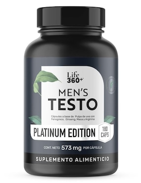 Testo Platinum Maca y Arginina Life360+ con fenogreco ( trigonella foenum-graecum)