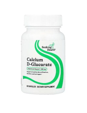 D-glucarato de calcio Seeking Health con calcio de 60 cápsulas