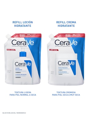 Refill de loción Cerave Moisturizing Cream + Lotion