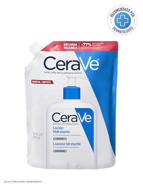 Refill de loción Cerave Moisturizing Cream + Lotion