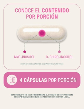 Myo & d-chiro inositol Life360+ ratio 40:1 con 2492mg por porción