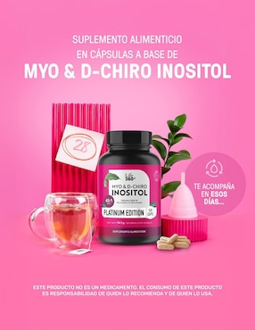 Myo & d-chiro inositol Life360+ ratio 40:1 con 2492mg por porción