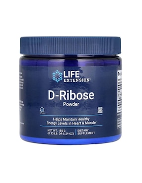 D-Ribosa Life Extension con vitaminas, aminoácidos azufrados y minerales de 150 g