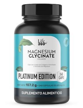 Magnesium Glycinate Platinum Life360+ con magnesio