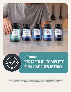 Magnesium Glycinate Platinum Life360+ con magnesio