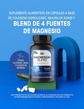 Magnesium Blend Life360+ con magnesio de 30 cápsulas