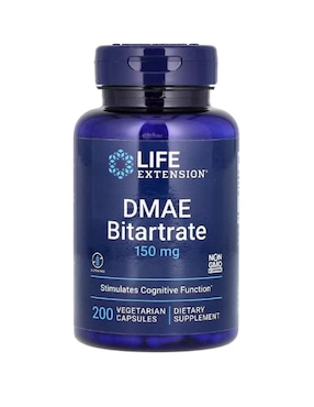 Bitartrato de DMAE Life Extension con vitaminas y minerales de 200 cápsulas
