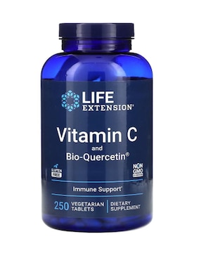 Vitamina C y Bio-Quercetina Life Extension de 250 tabletas