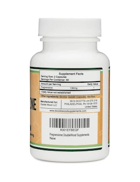 Pregnenolona Double Wood de 120 cápsulas