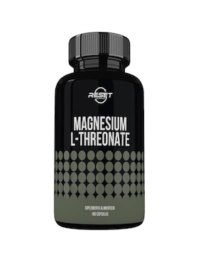 Magnesium L-Threonate Reset Nutrition con l-treonato de magnesio, citrato de magnesio de 180 cápsulas