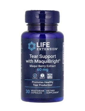 Apoyo para las lágrimas con MaquiBright, Life Extension con vitaminas, aminoácidos azufrados y minerales de 30 cápsulas