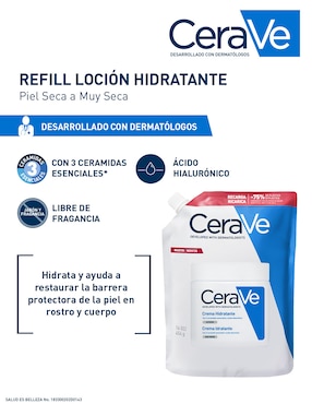 Refill para crema Cerave para piel seca