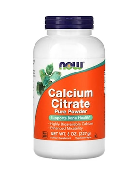 Citrato de Calcio Now con calcio de 227 g