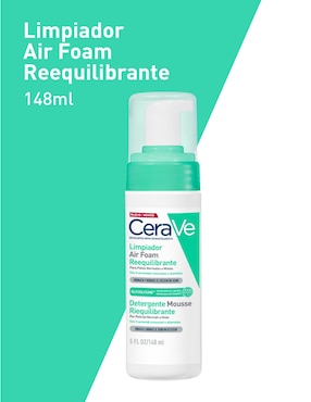 Limpiador facial Air Foam Reequilibrante Cerave Hydrating Cleanser para hidratar
