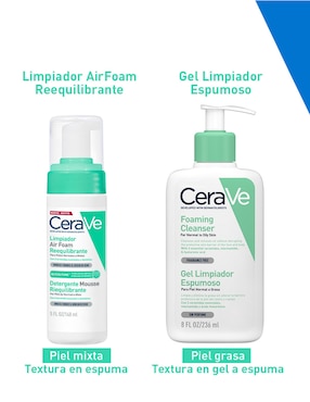 Limpiador facial Air Foam Reequilibrante Cerave Hydrating Cleanser para hidratar